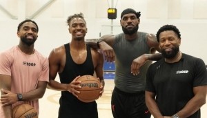 队记：詹姆斯对眼前的机会充满动力 今日他和马克西一起训练